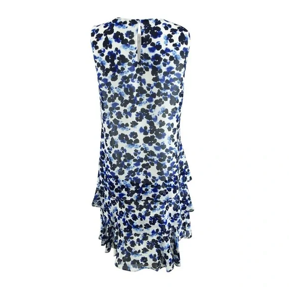 Ralph Lauren Women's Petite Tiered-Ruffle Floral Dress - Picture 2 of 9